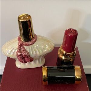 Chic Ceramic Perfume and Lipstick Shaker Set
